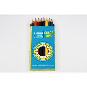 Vintage Dixon Color Ups Colored Pencils for Map Coloring and Sketching No. 338